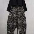 dogstar sazanka low pants black abby maud face pied