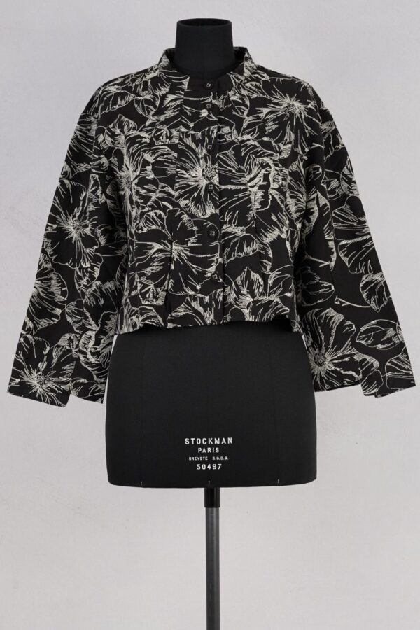 dogstar sazanka short jacket black abby maud face