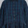 ewa i walla sally robe 55975 blue checked abby maud face plastron