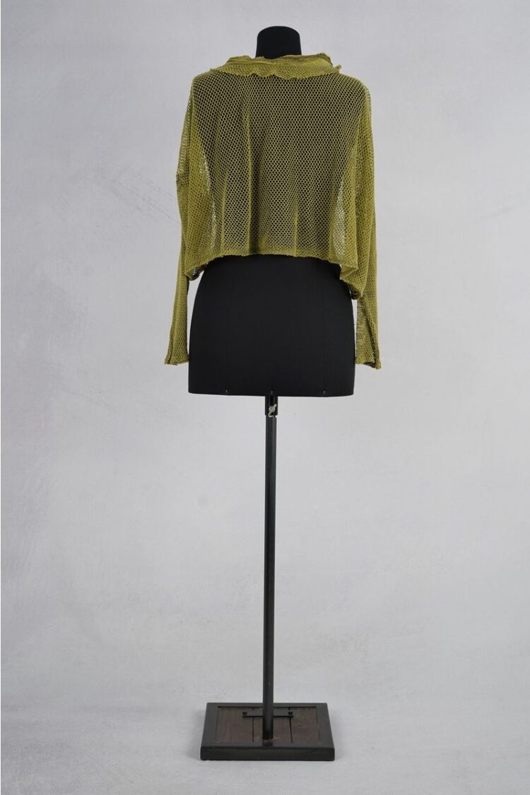 krista larson crop fishnet cardigan avocado abby maud dos 2 krista larson crop fishnet cardigan avocado abby maud dos 2