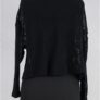 krista larson crop fishnet cardigan black abby maud dos 1