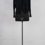 krista larson crop fishnet cardigan black abby maud face 2