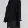 krista larson crop fishnet cardigan black abby maud profil 2