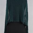 krista larson crop fishnet cardigan teal abby maud dos 1