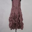 krista larson designs robe low rouched slip merlot floral abby maud dos attache pied