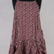 krista larson designs robe low rouched slip merlot floral abby maud face haut