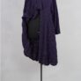 krista larson low rouched coat linen eggplant abby maud face 1