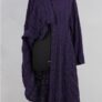 krista larson low rouched coat linen eggplant abby maud face 2