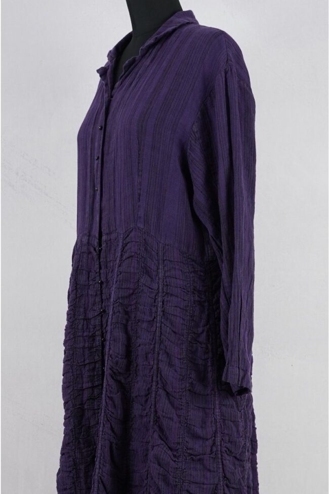 krista larson low rouched coat linen eggplant abby maud profil 1 krista larson low rouched coat linen eggplant abby maud profil 1