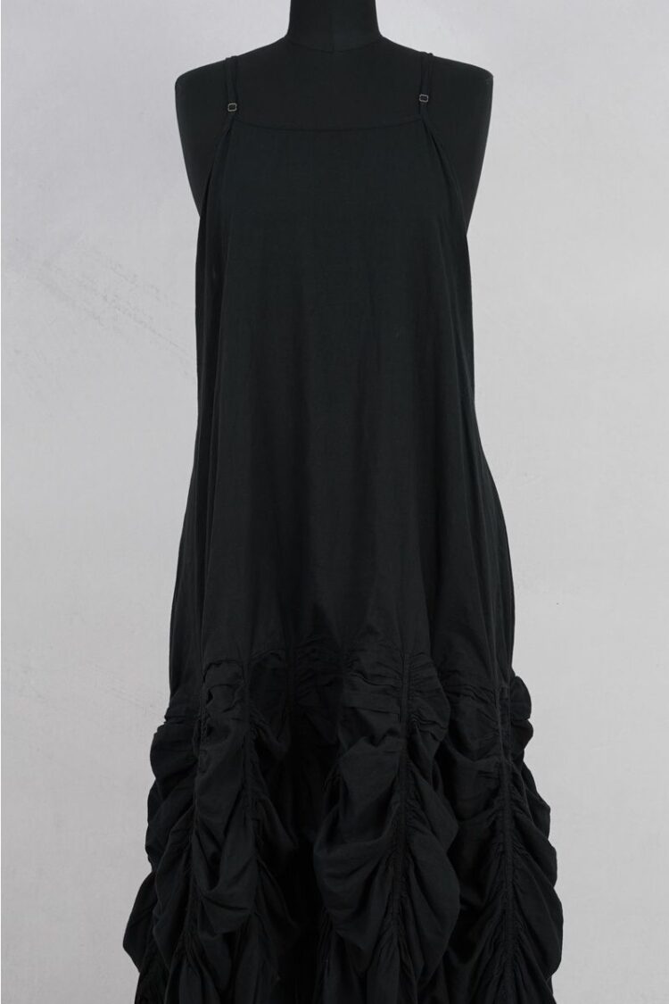 krista larson low rouched slip black voile cotton abby maud face 1 krista larson low rouched slip black voile cotton abby maud face 1