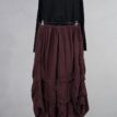 krista larson stormy pants merlot linen striped abby maud dos
