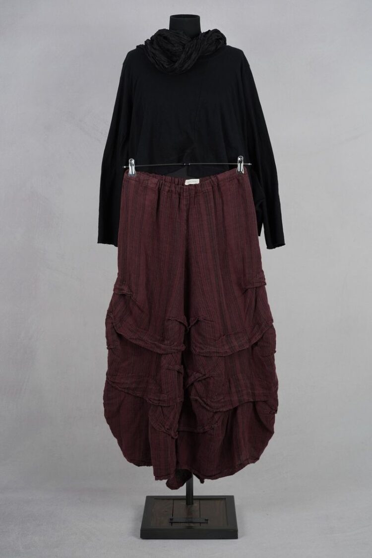 krista larson stormy pants merlot linen striped abby maud face 2 krista larson stormy pants merlot linen striped abby maud face 2