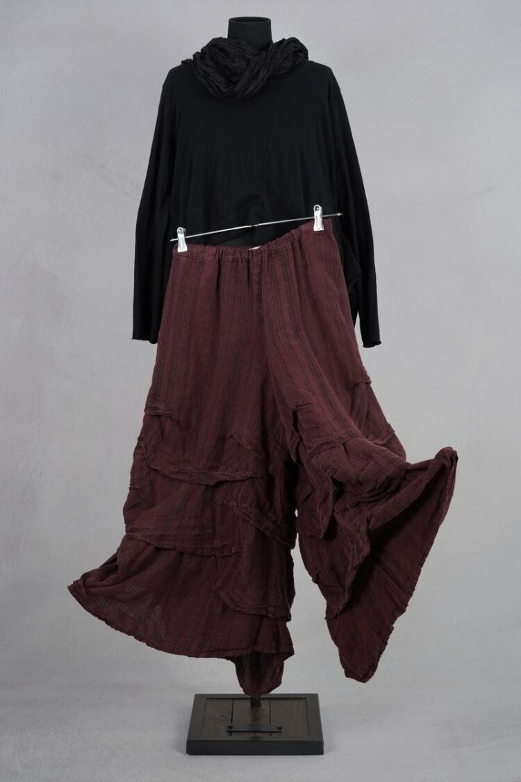 krista larson stormy pants merlot linen striped abby maud face 5 krista larson stormy pants merlot linen striped abby maud face 5